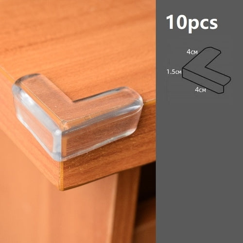 10PCS Baby Safety Silicone Table Corner Protectors – Soft Edge Guards for Furniture
