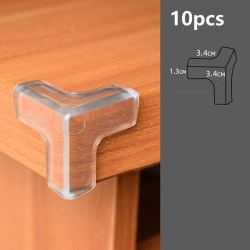 10PCS Baby Safety Silicone Table Corner Protectors – Soft Edge Guards for Furniture