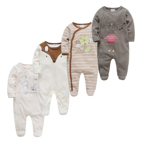 3–6 Months Baby Boy Pajama Bodysuit – Soft Cotton Sleepwear