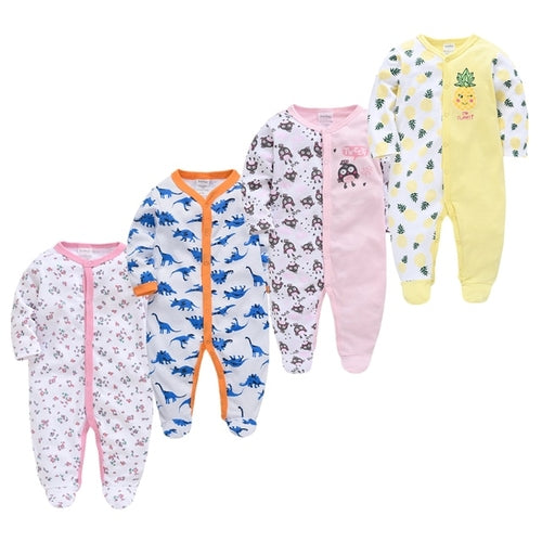 3–6 Months Baby Boy Pajama Bodysuit – Soft Cotton Sleepwear