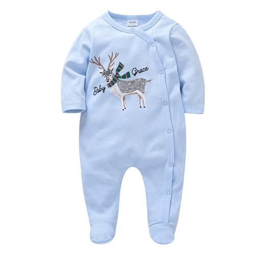 3–6 Months Baby Boy Pajama Bodysuit – Soft Cotton Sleepwear