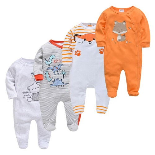 3–6 Months Baby Boy Pajama Bodysuit – Soft Cotton Sleepwear
