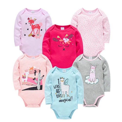 6-Piece Fashion Baby Clothes Set – Soft Cotton Long Sleeve Outfits for Boys & Girls