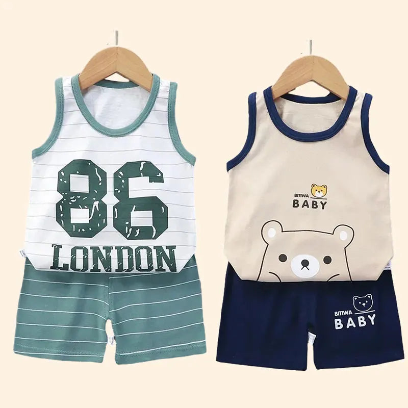Children’s Summer Vest Suit – 2-Piece Outfit for Boys & Girls
