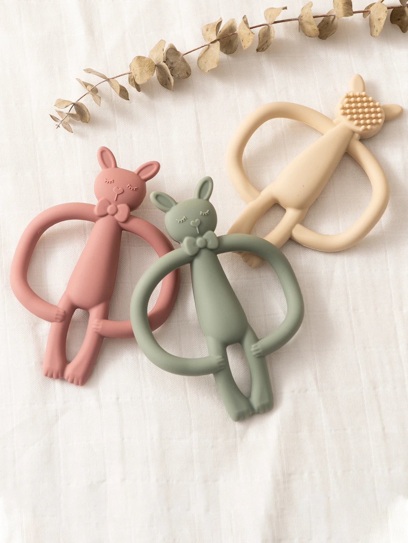 Colorful Silicone Baby Teether Toy – 1PC Infant Nursing Gift
