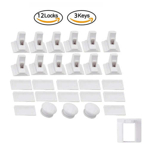 Baby Safety Magnetic Child Lock – Invisible Cabinet & Drawer Lock Set