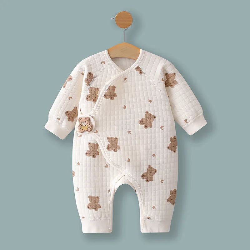 Spring & Autumn Baby Rompers – Soft Cotton Newborn Outfit (0–6 Months)