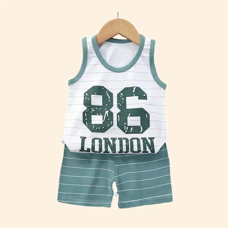 Children’s Summer Vest Suit – 2-Piece Outfit for Boys & Girls