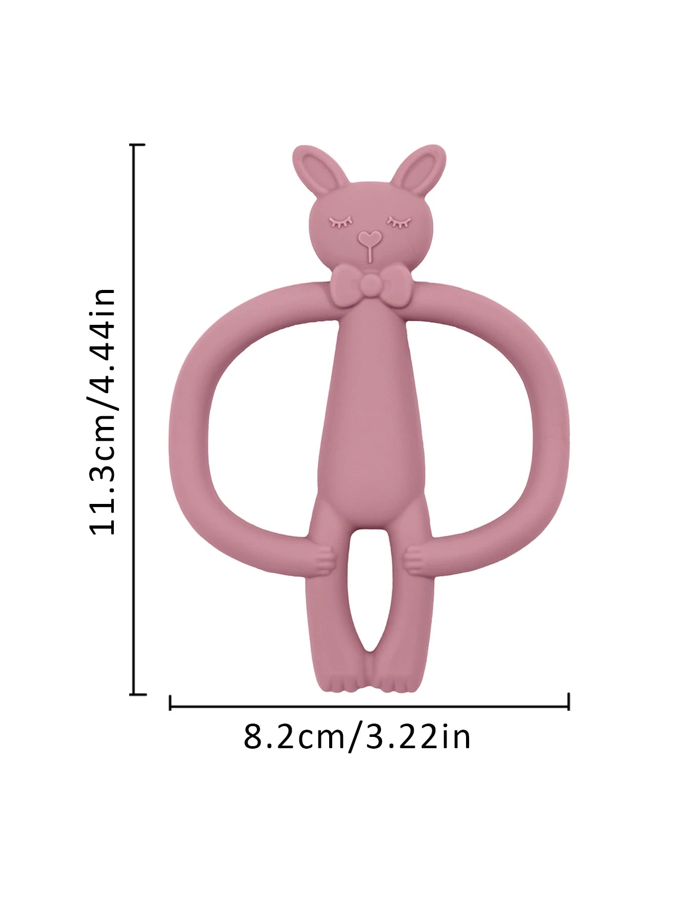 Colorful Silicone Baby Teether Toy – 1PC Infant Nursing Gift