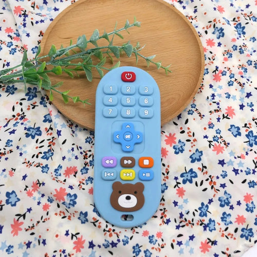1/4pcs Silicone Baby Teething Toy – Remote Control Design