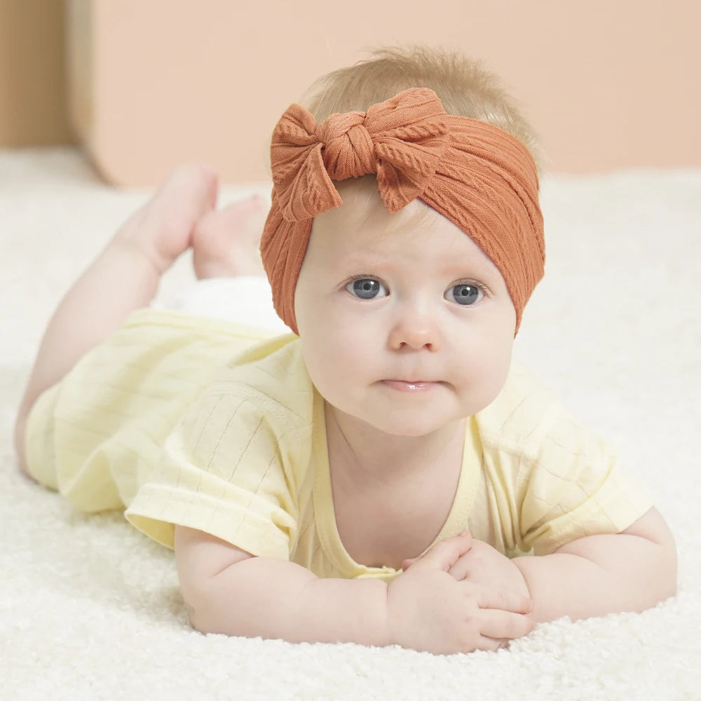 3pk Breathable Elastic Headbands For Babies