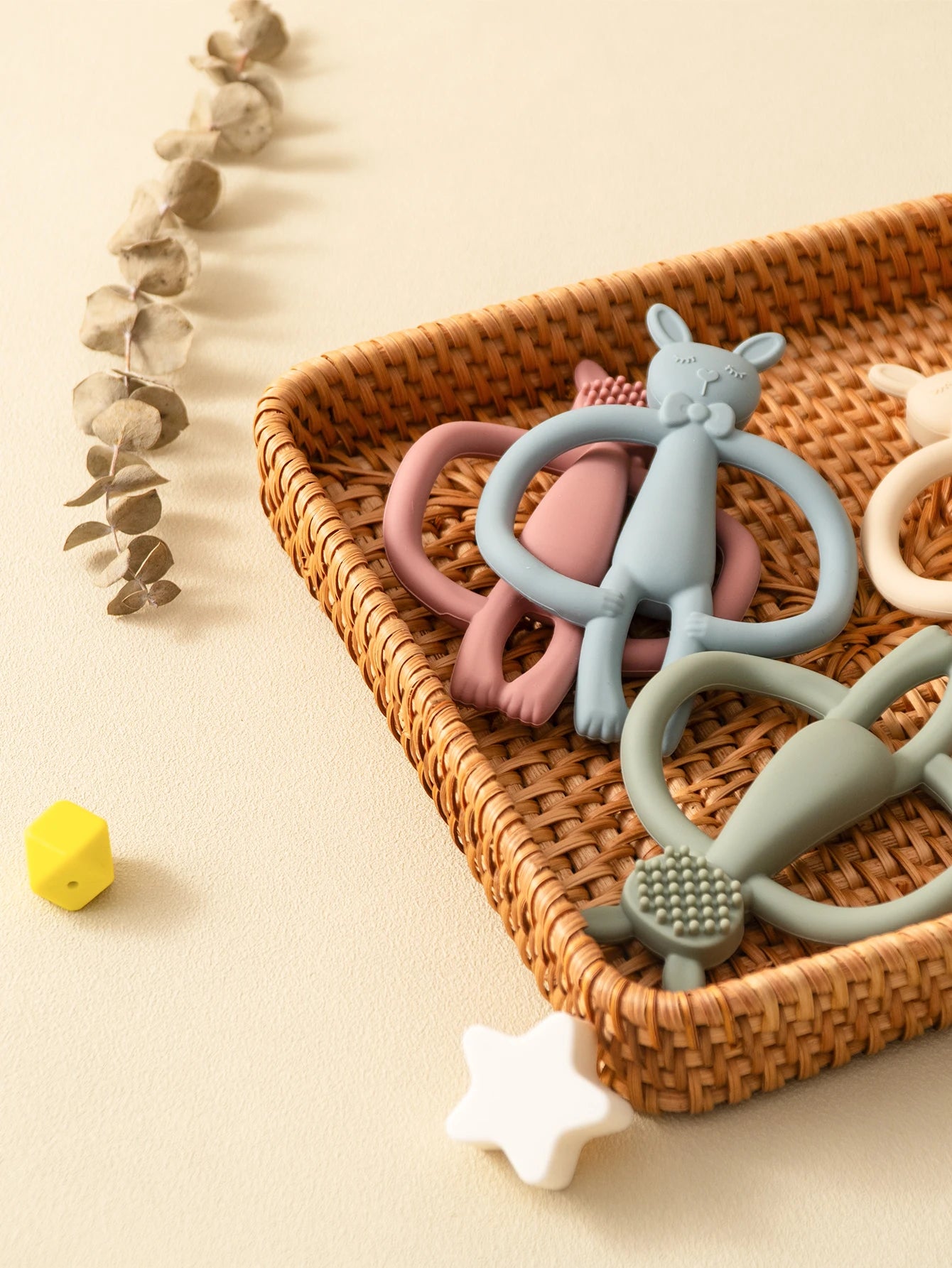 Colorful Silicone Baby Teether Toy – 1PC Infant Nursing Gift