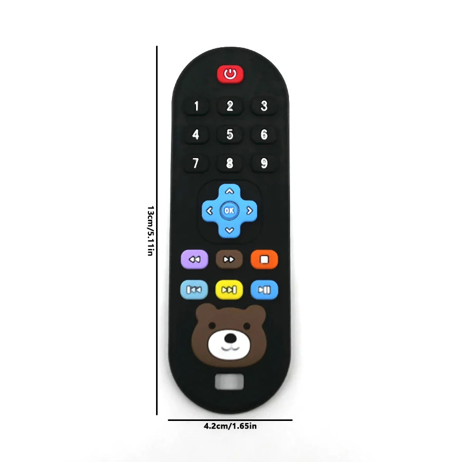 1/4pcs Silicone Baby Teething Toy – Remote Control Design