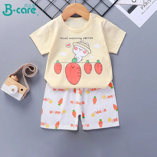 2PCS Kids Clothing Set – T-Shirt & Shorts Outfit for Boys & Girls