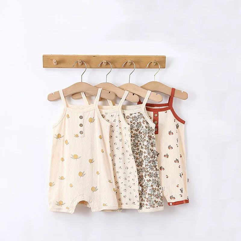 Summer Cotton Baby Romper – Soft & Breathable for Newborns (0–24 Months)