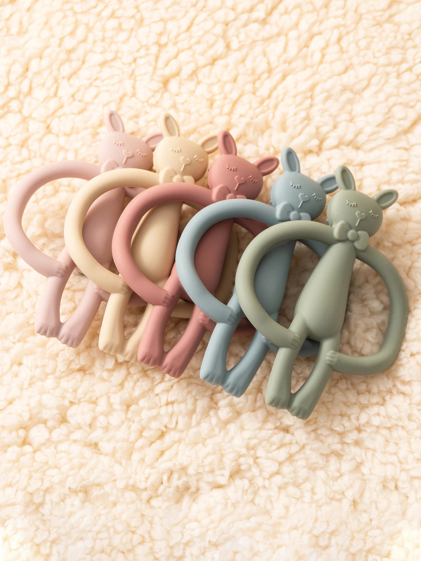 Colorful Silicone Baby Teether Toy – 1PC Infant Nursing Gift