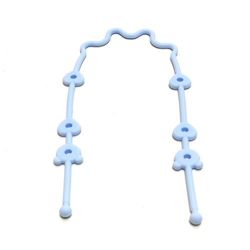 Baby Pacifier Chain with Safety Straps – Silicone Clip Holder for Stroller & Clothing