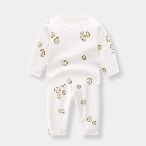 0–3T Baby Clothes Set – Long Sleeve Cotton Top & Pants for Boys & Girls