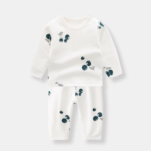 0–3T Baby Clothes Set – Long Sleeve Cotton Top & Pants for Boys & Girls