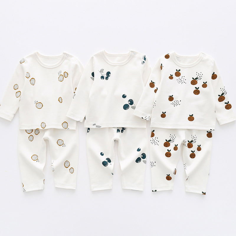 0–3T Baby Clothes Set – Long Sleeve Cotton Top & Pants for Boys & Girls