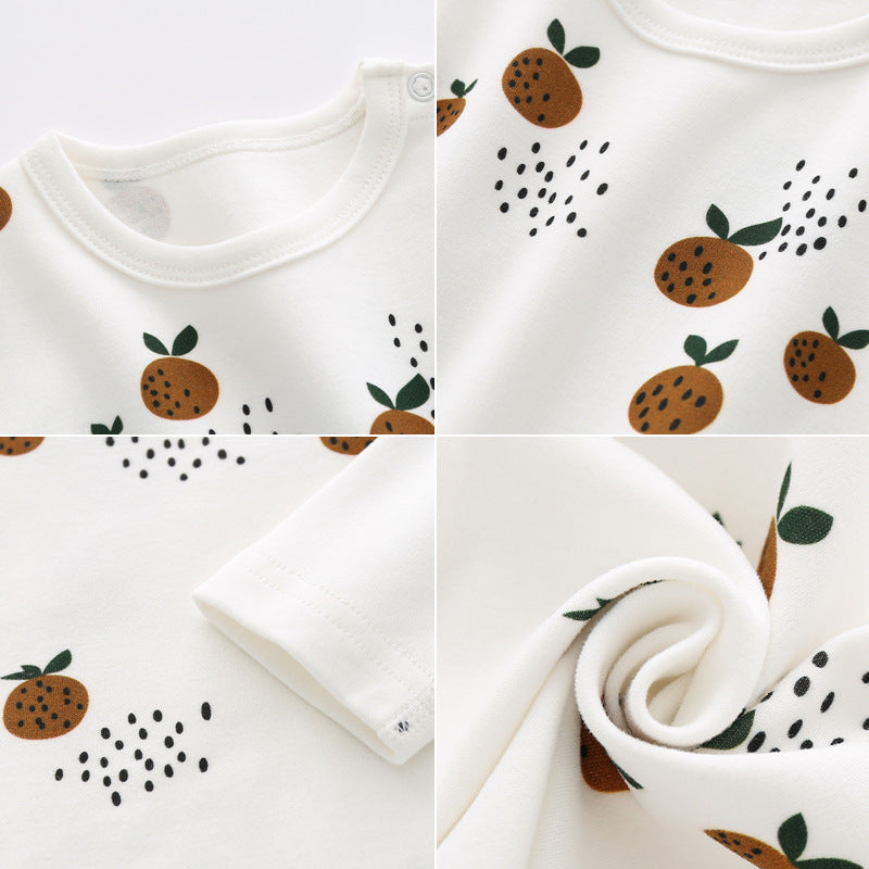 0–3T Baby Clothes Set – Long Sleeve Cotton Top & Pants for Boys & Girls