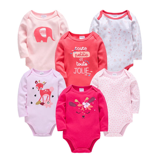 6-Piece Fashion Baby Clothes Set – Soft Cotton Long Sleeve Outfits for Boys & Girls