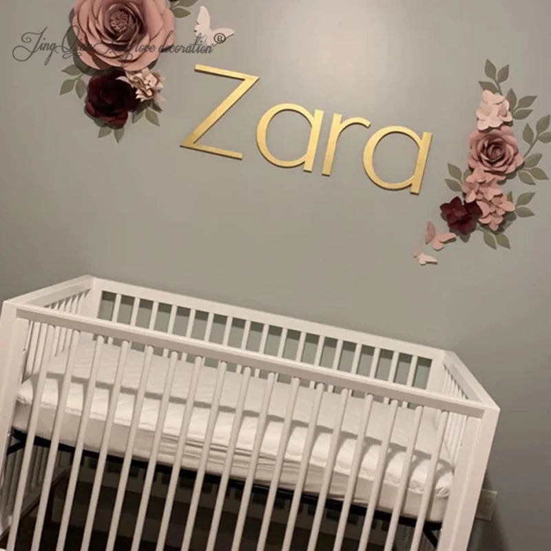 Wooden Custom Name Sign – Personalized Nursery Wall Decor