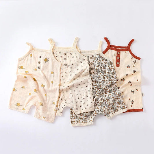 Summer Cotton Baby Romper – Soft & Breathable for Newborns (0–24 Months)