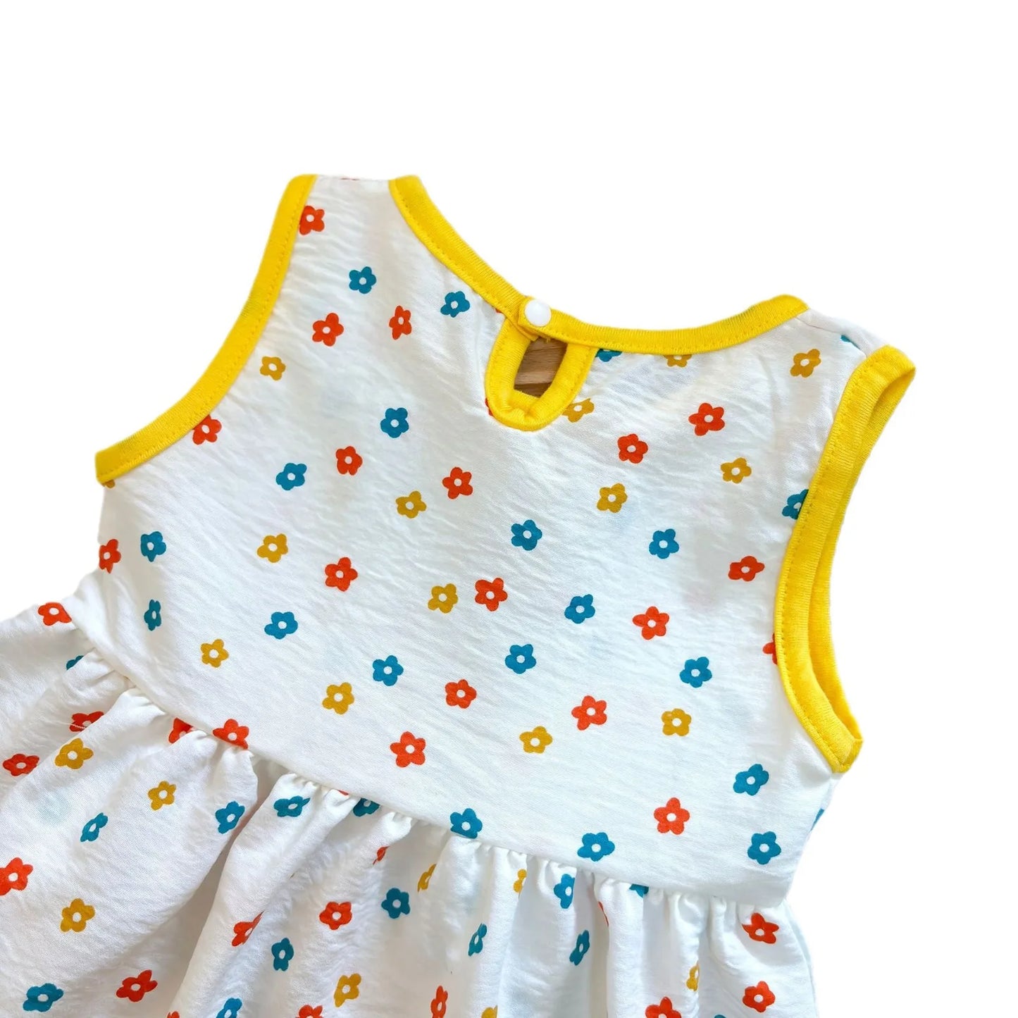 Fashion Printed Sleeveless Baby Girl Dress – Newborn Princess Outfit