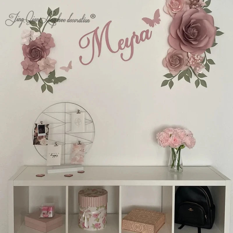 Wooden Custom Name Sign – Personalized Nursery Wall Decor