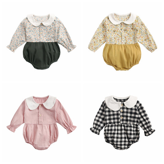 Sanlutoz Princess Baby Girl Bodysuit – Long Sleeve Cotton Newborn Outfit