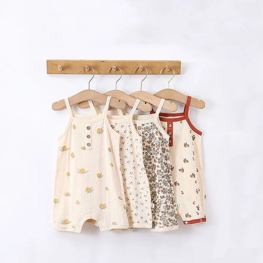 Summer Cotton Baby Romper – Soft & Breathable for Newborns (0–24 Months)